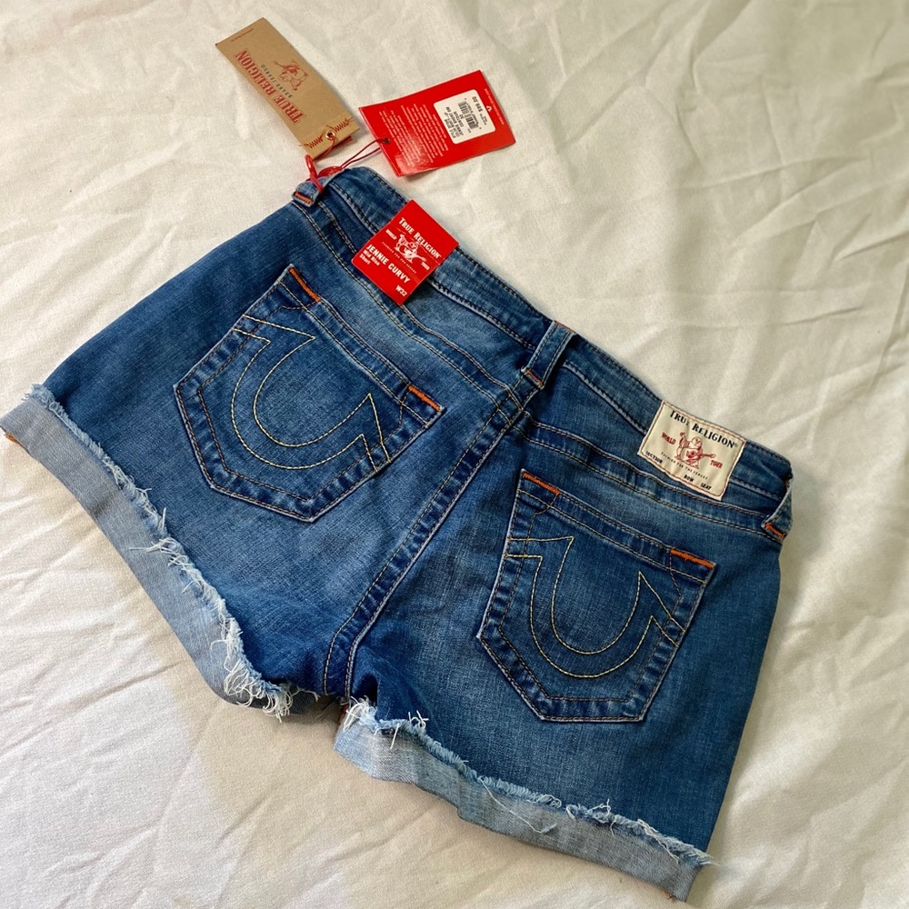 True Religion denim shorts (Never Worn)